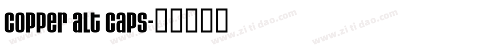 Copper Alt Caps字体转换